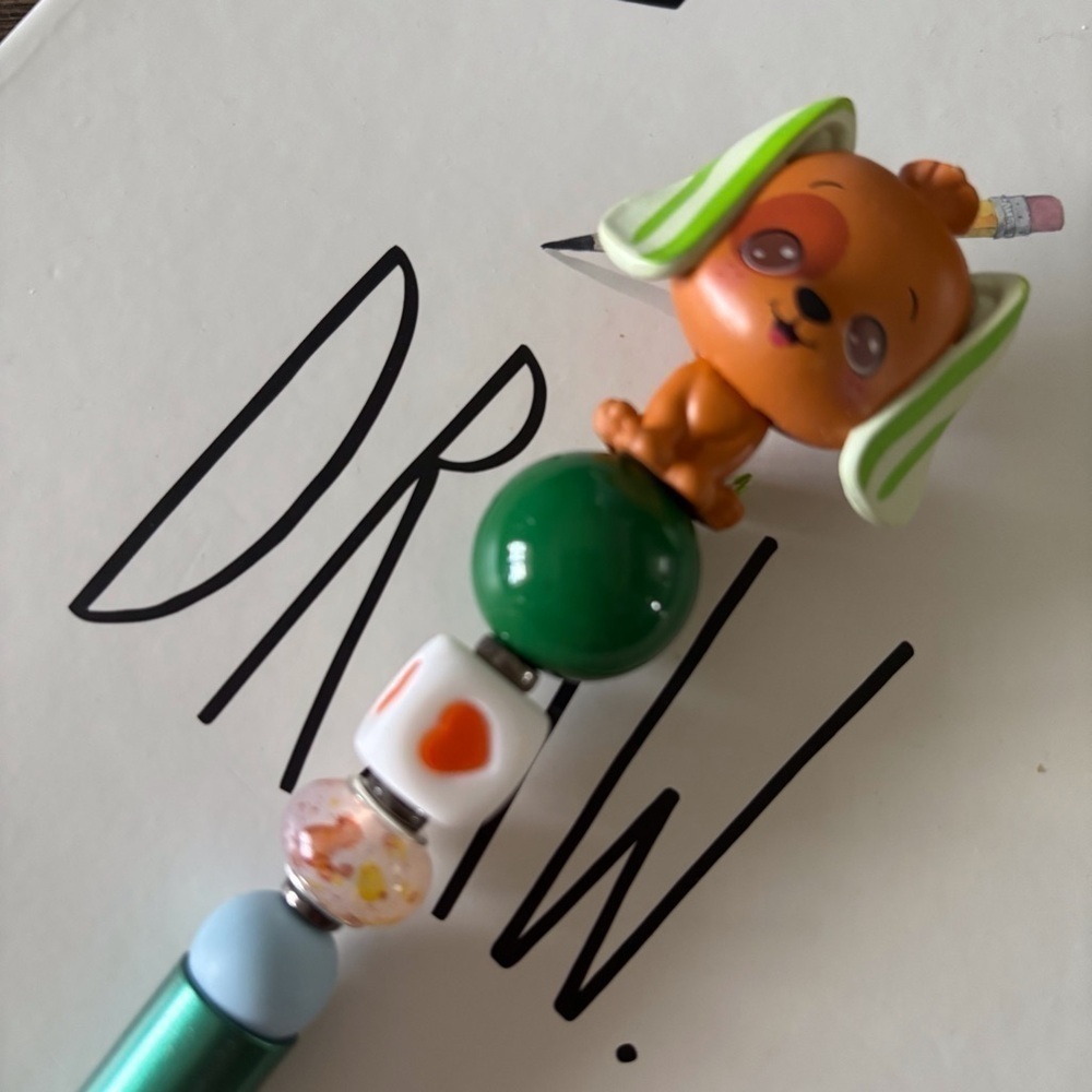 Strawberry Shortcake: Pupcake handmade beaded pen